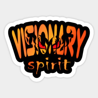 Visionary Spirit Vintage Eyes Dark Shadows Sticker